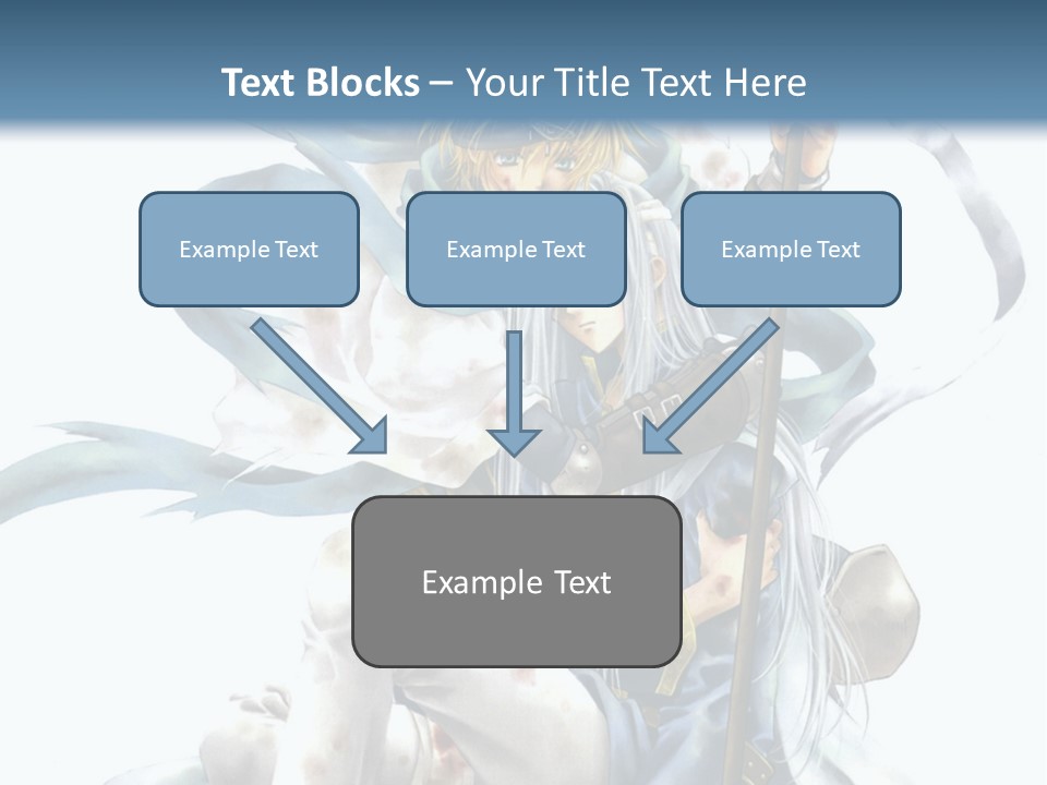 A Man With A Sword And A Woman With A Sword PowerPoint Template