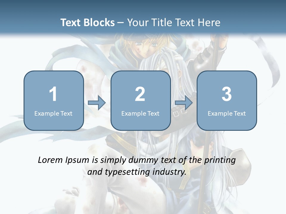 A Man With A Sword And A Woman With A Sword PowerPoint Template