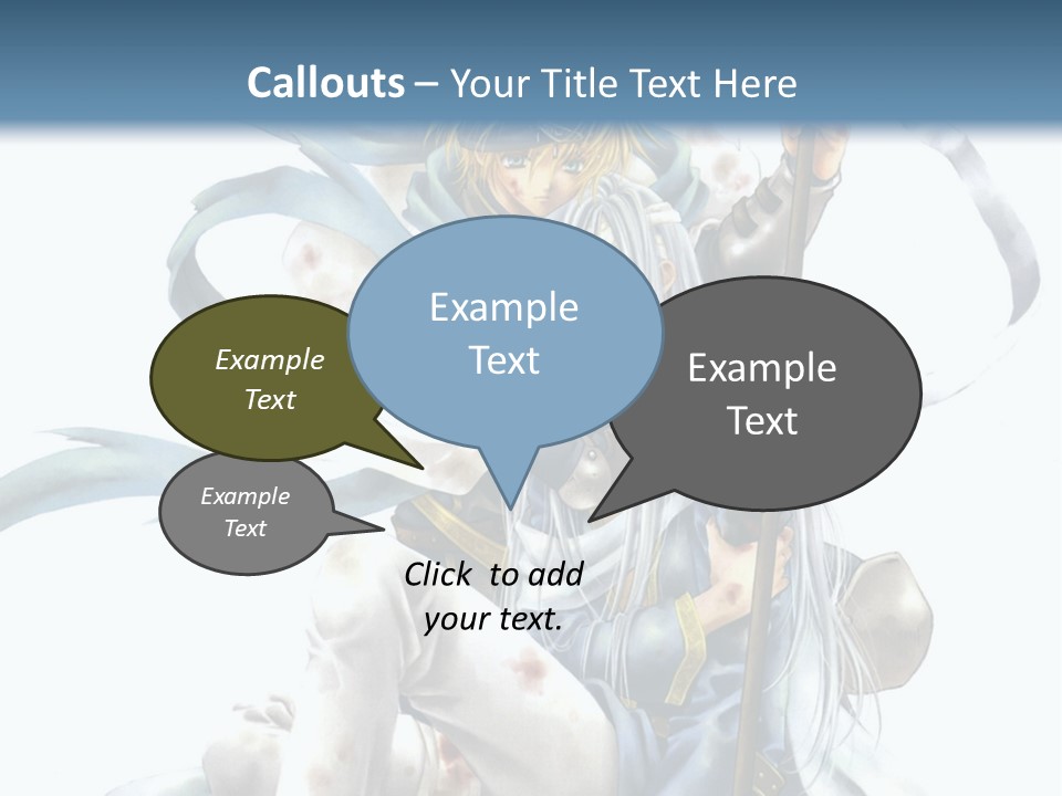 A Man With A Sword And A Woman With A Sword PowerPoint Template