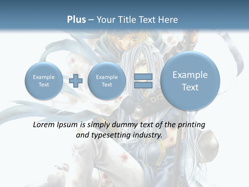 A Man With A Sword And A Woman With A Sword PowerPoint Template