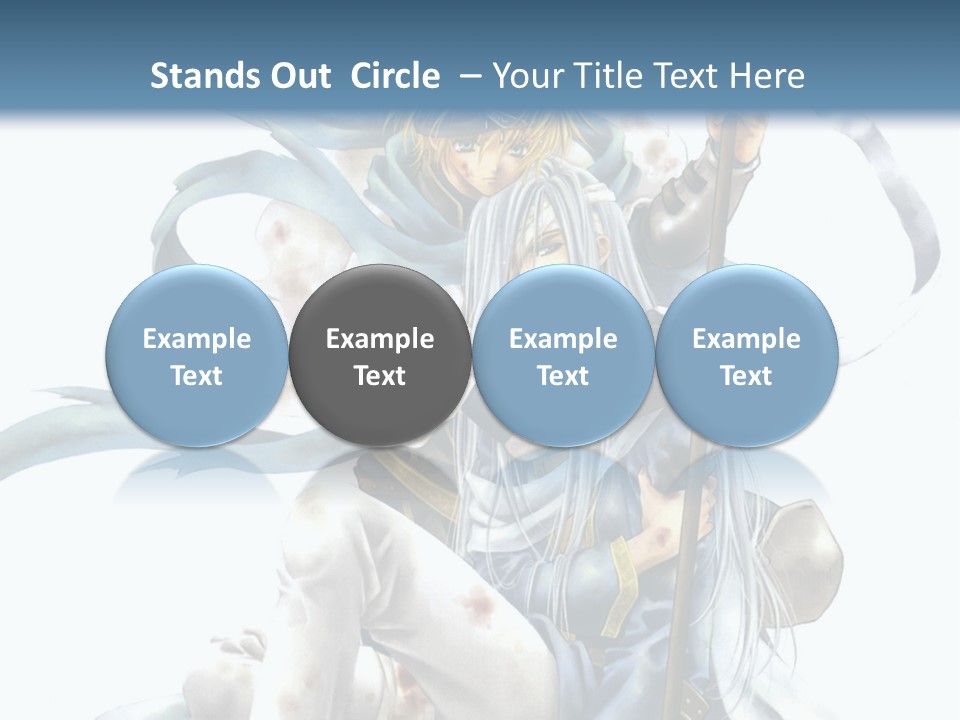 A Man With A Sword And A Woman With A Sword PowerPoint Template