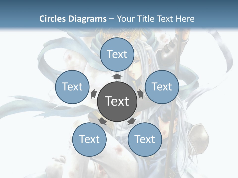 A Man With A Sword And A Woman With A Sword PowerPoint Template