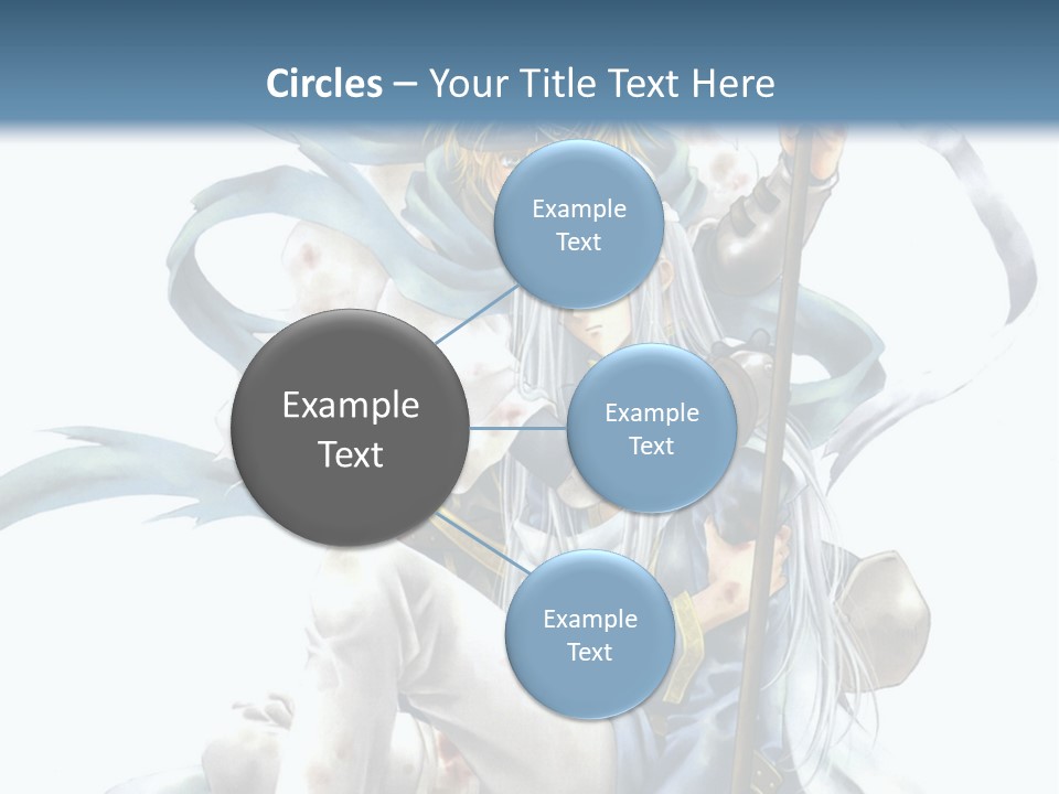 A Man With A Sword And A Woman With A Sword PowerPoint Template