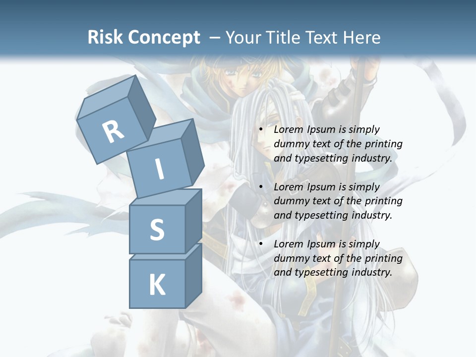 A Man With A Sword And A Woman With A Sword PowerPoint Template