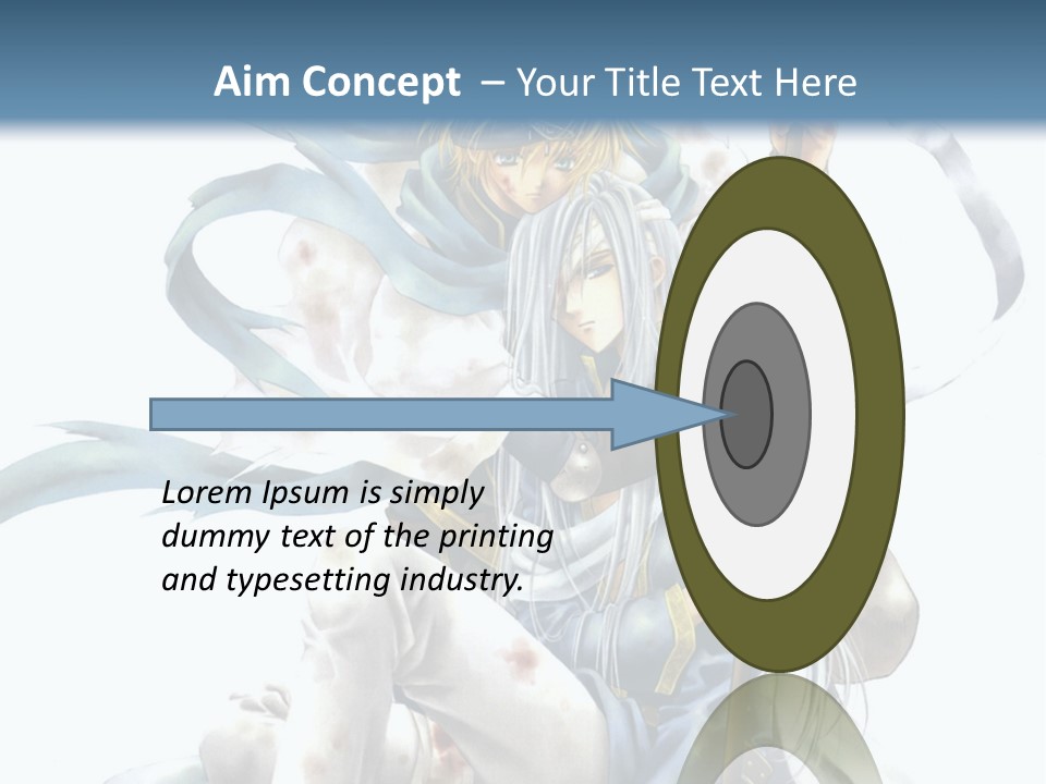 A Man With A Sword And A Woman With A Sword PowerPoint Template