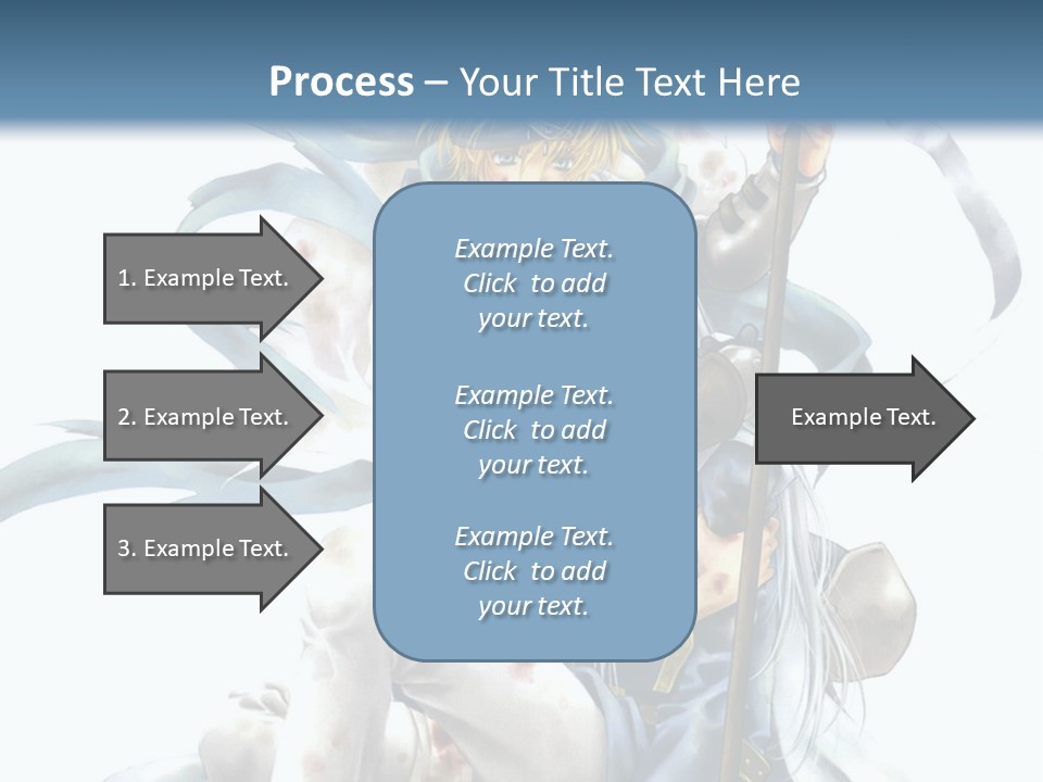 A Man With A Sword And A Woman With A Sword PowerPoint Template