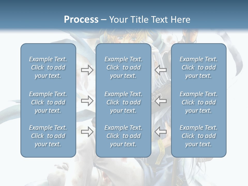 A Man With A Sword And A Woman With A Sword PowerPoint Template