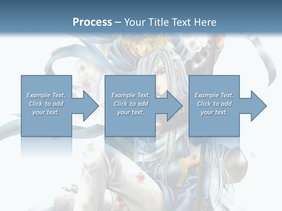 A Man With A Sword And A Woman With A Sword PowerPoint Template