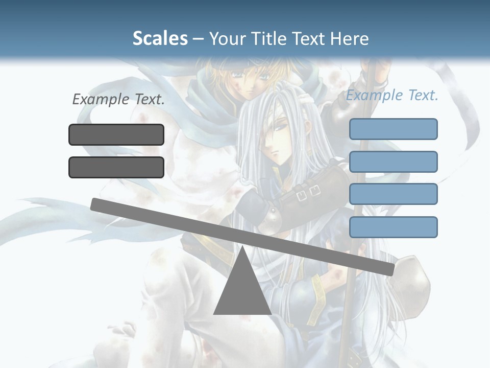 A Man With A Sword And A Woman With A Sword PowerPoint Template