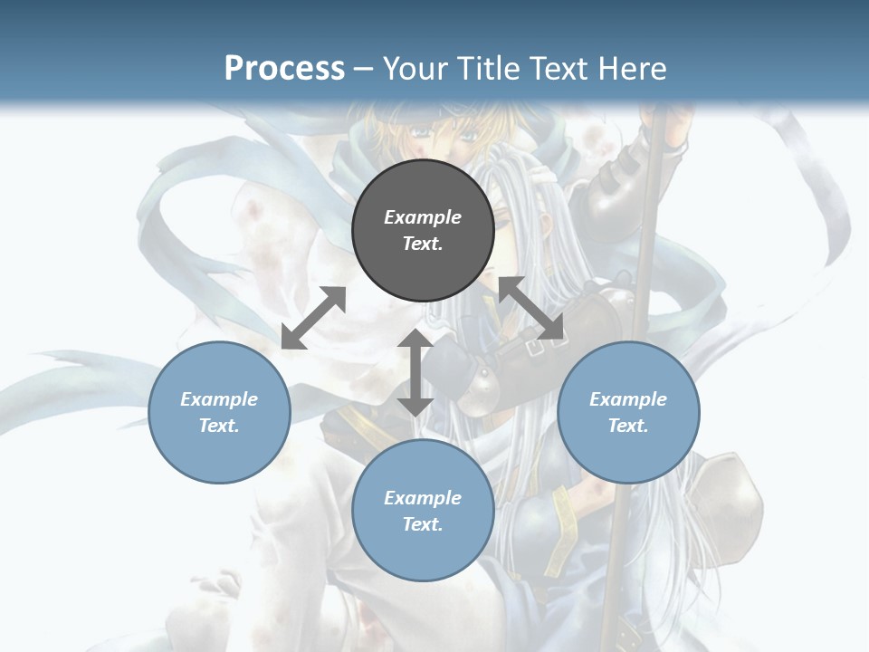 A Man With A Sword And A Woman With A Sword PowerPoint Template