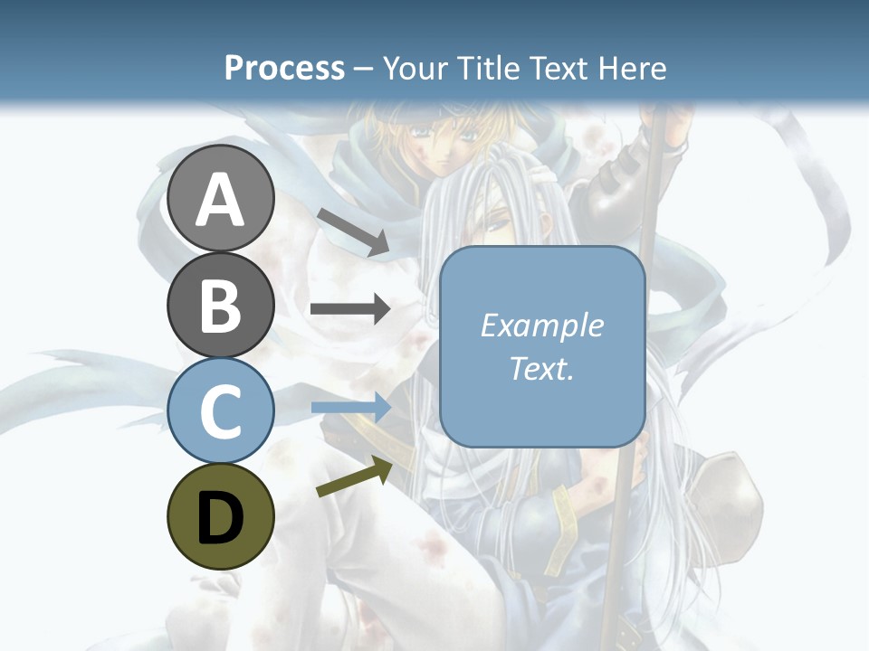 A Man With A Sword And A Woman With A Sword PowerPoint Template