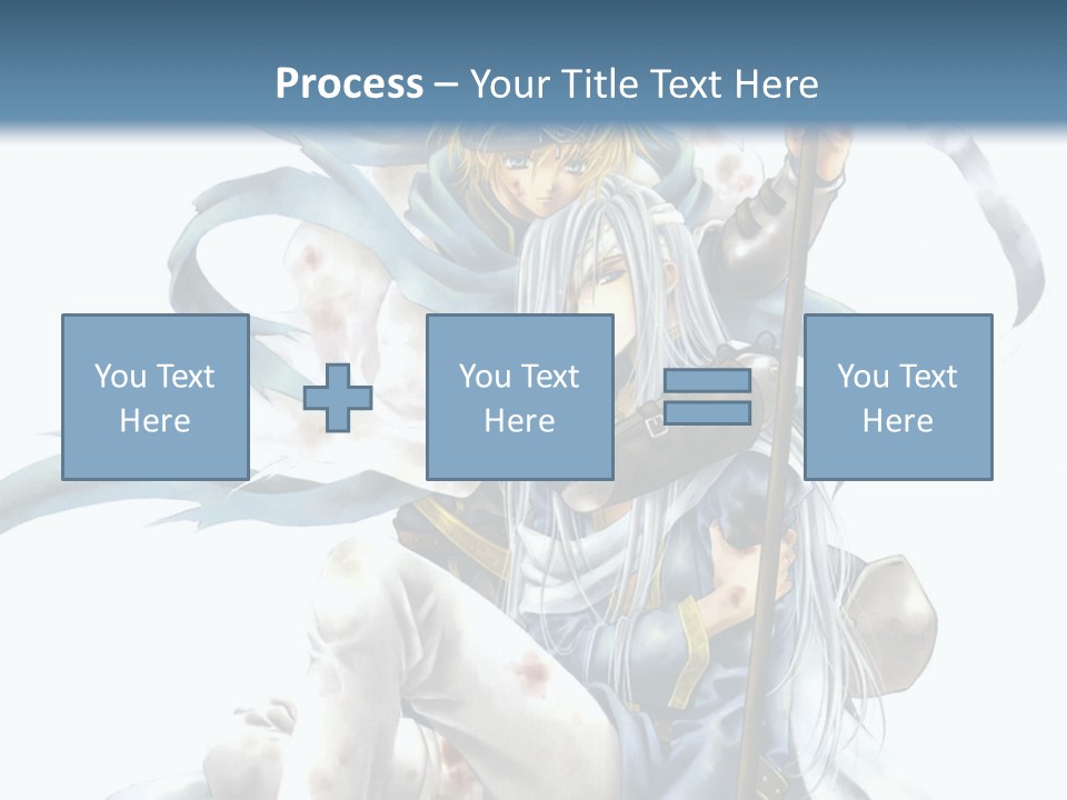A Man With A Sword And A Woman With A Sword PowerPoint Template