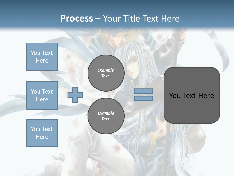 A Man With A Sword And A Woman With A Sword PowerPoint Template
