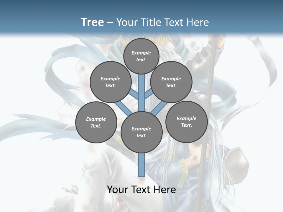 A Man With A Sword And A Woman With A Sword PowerPoint Template