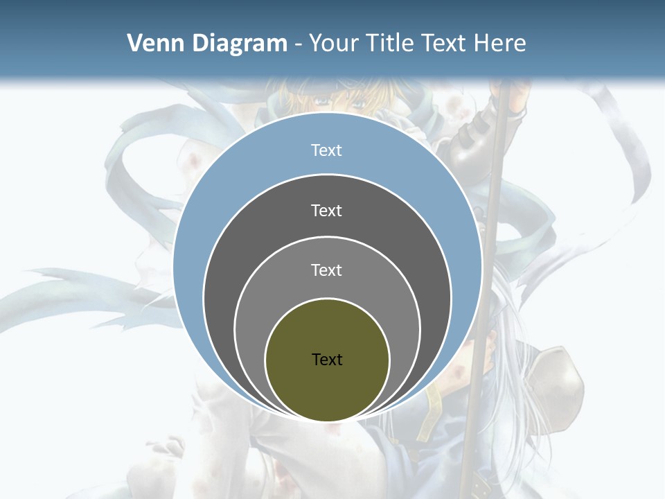 A Man With A Sword And A Woman With A Sword PowerPoint Template