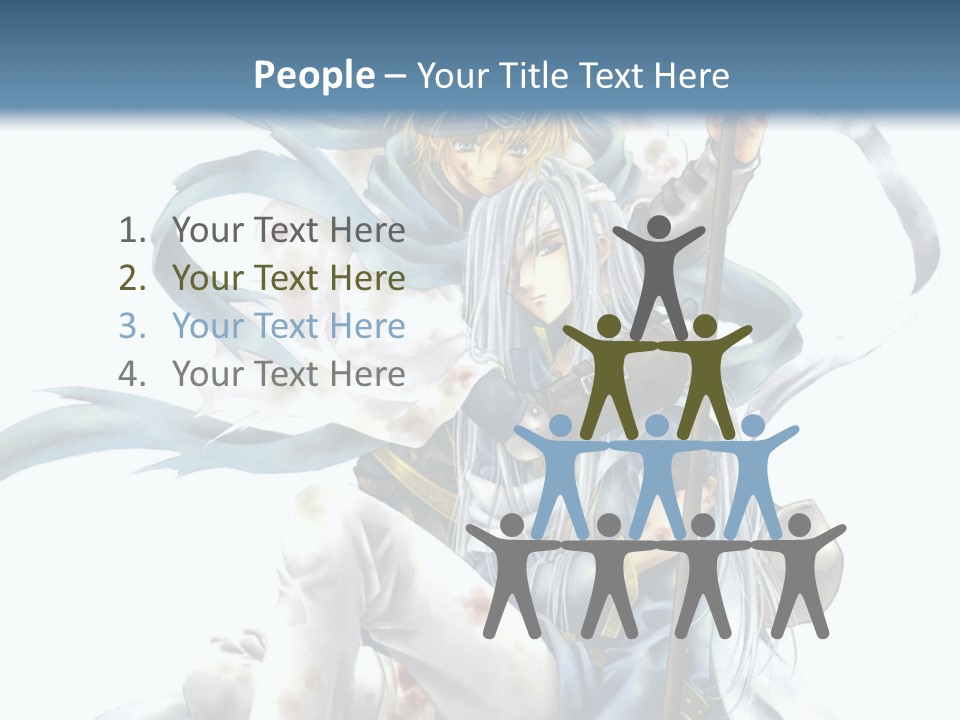 A Man With A Sword And A Woman With A Sword PowerPoint Template