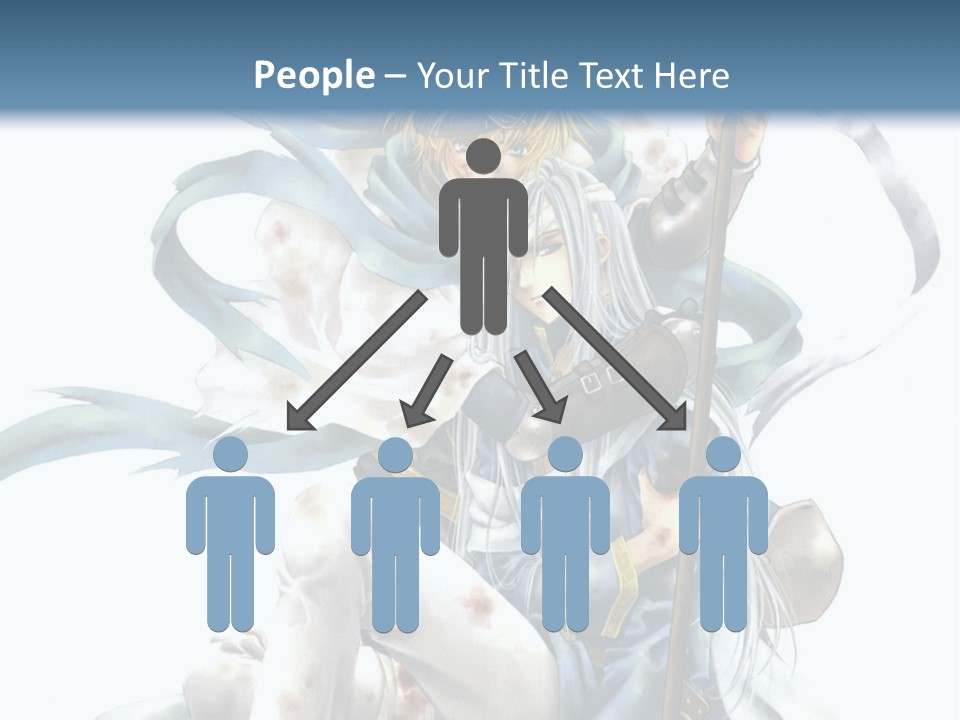 A Man With A Sword And A Woman With A Sword PowerPoint Template