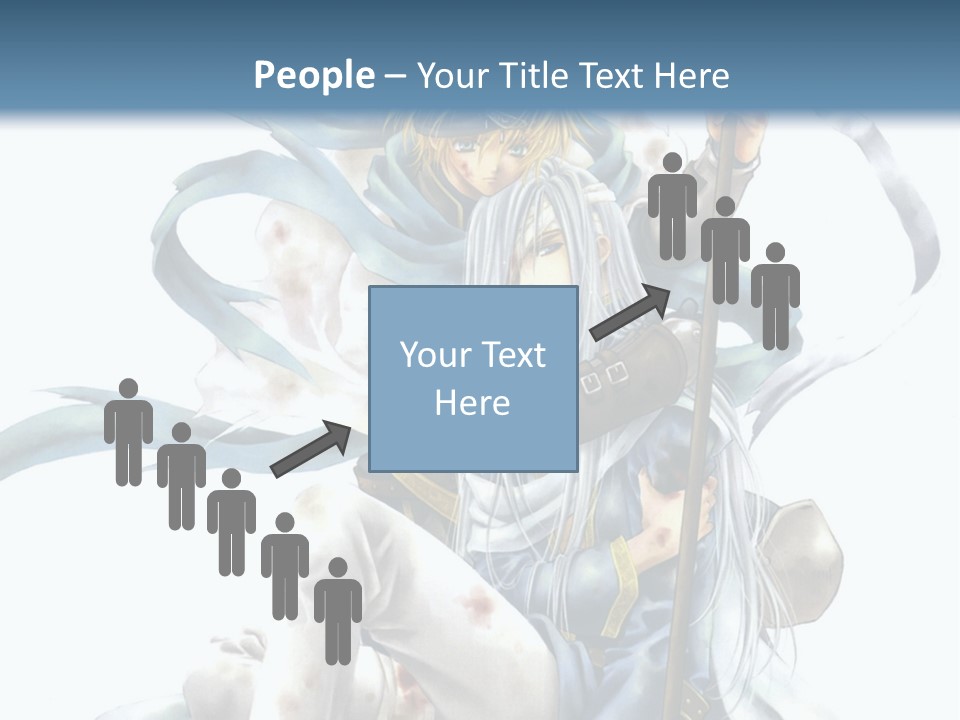 A Man With A Sword And A Woman With A Sword PowerPoint Template