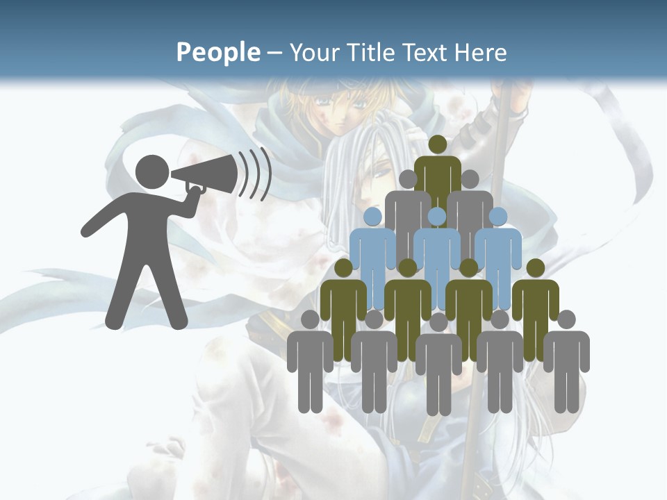 A Man With A Sword And A Woman With A Sword PowerPoint Template