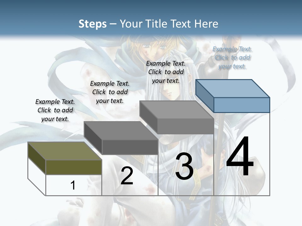 A Man With A Sword And A Woman With A Sword PowerPoint Template