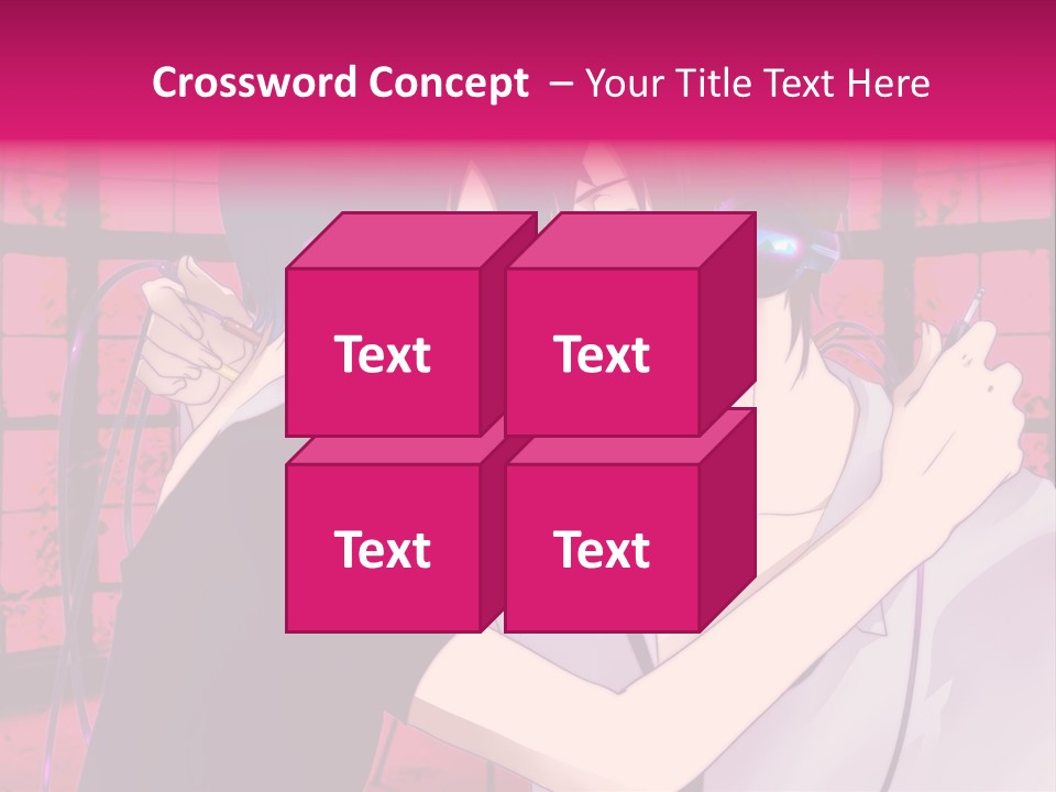 A Couple Kissing With Headphones In Front Of A Window PowerPoint Template