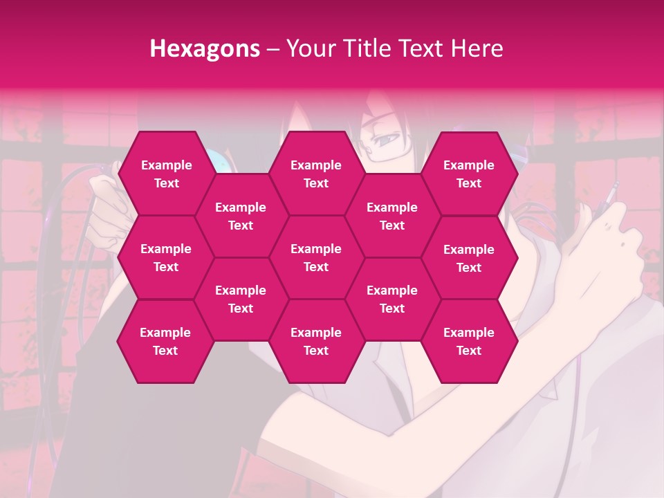 A Couple Kissing With Headphones In Front Of A Window PowerPoint Template