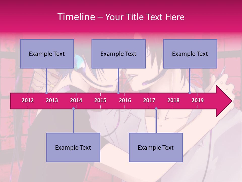 A Couple Kissing With Headphones In Front Of A Window PowerPoint Template