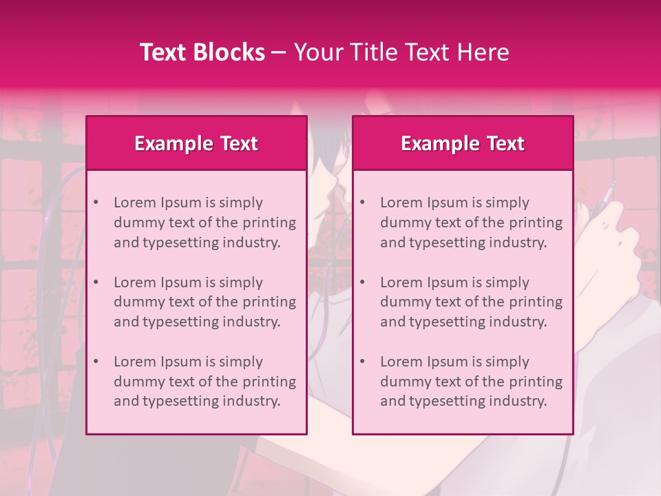 A Couple Kissing With Headphones In Front Of A Window PowerPoint Template