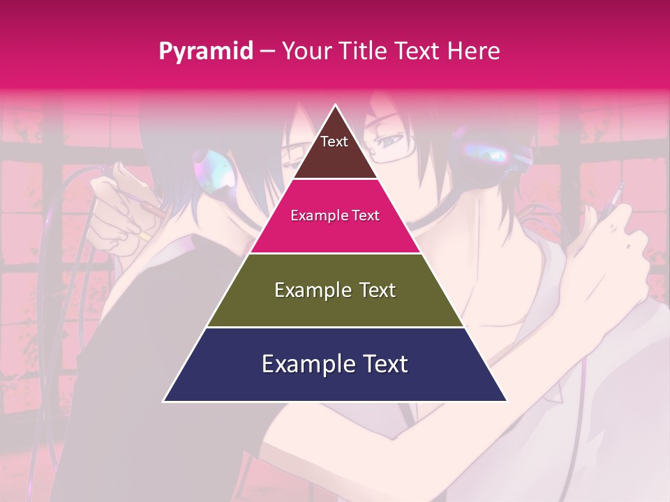 A Couple Kissing With Headphones In Front Of A Window PowerPoint Template