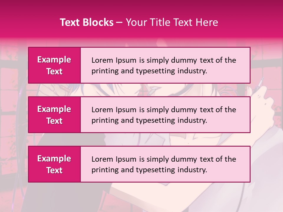 A Couple Kissing With Headphones In Front Of A Window PowerPoint Template