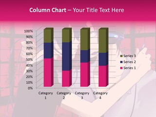 A Couple Kissing With Headphones In Front Of A Window PowerPoint Template