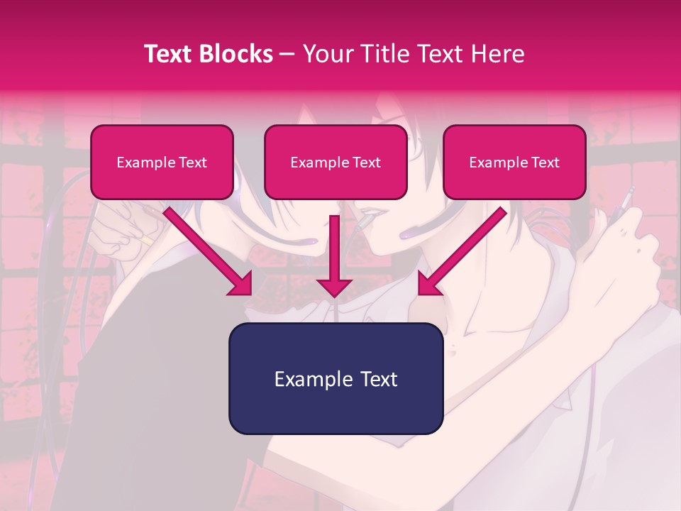 A Couple Kissing With Headphones In Front Of A Window PowerPoint Template