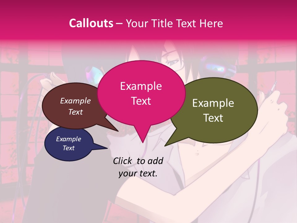 A Couple Kissing With Headphones In Front Of A Window PowerPoint Template