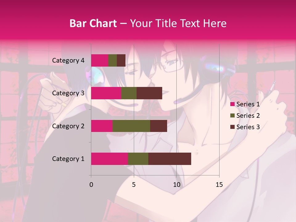 A Couple Kissing With Headphones In Front Of A Window PowerPoint Template
