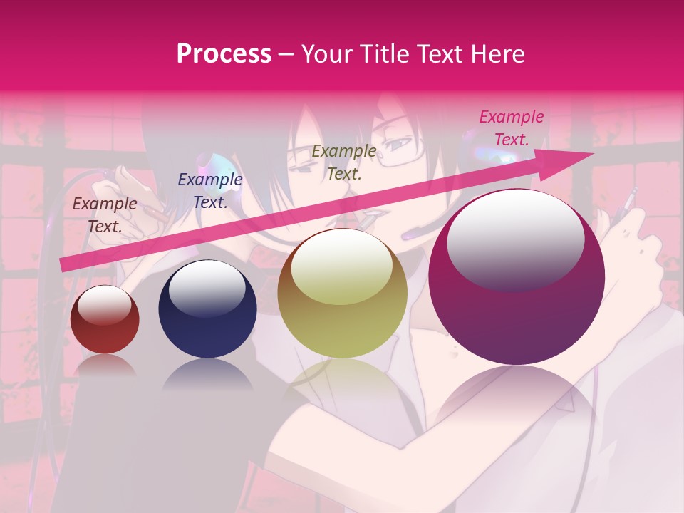 A Couple Kissing With Headphones In Front Of A Window PowerPoint Template