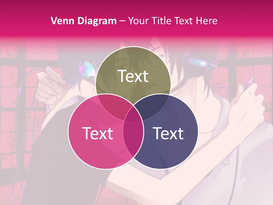 A Couple Kissing With Headphones In Front Of A Window PowerPoint Template