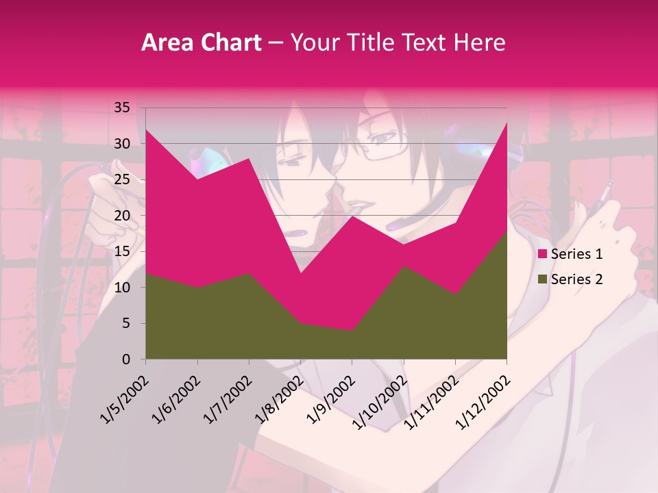 A Couple Kissing With Headphones In Front Of A Window PowerPoint Template