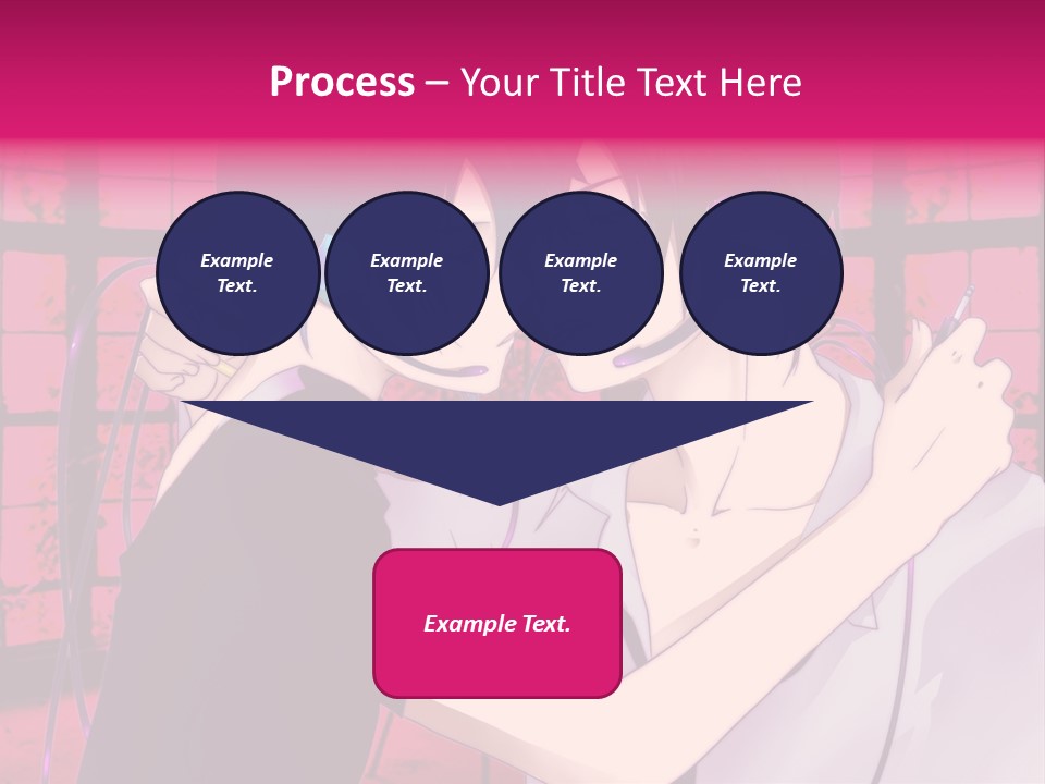 A Couple Kissing With Headphones In Front Of A Window PowerPoint Template