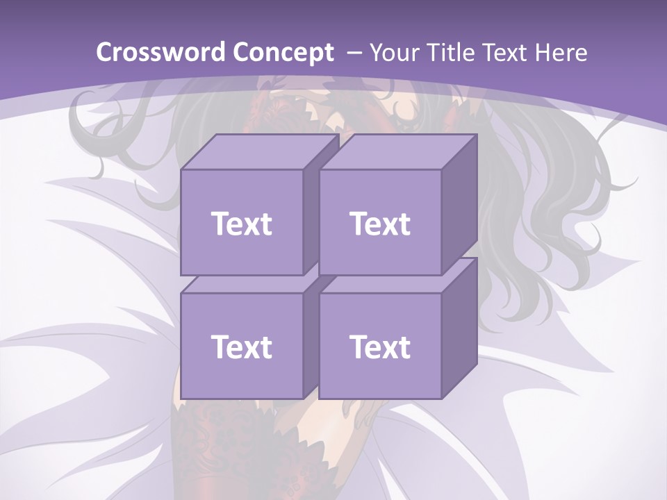 A Sexy Woman In Lingerie With Long Black Hair PowerPoint Template