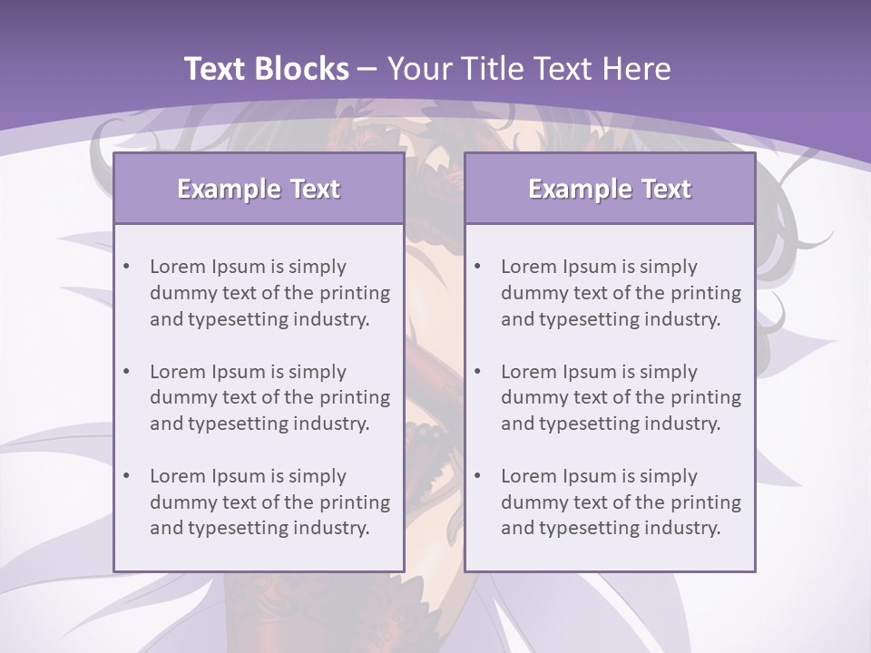 A Sexy Woman In Lingerie With Long Black Hair PowerPoint Template