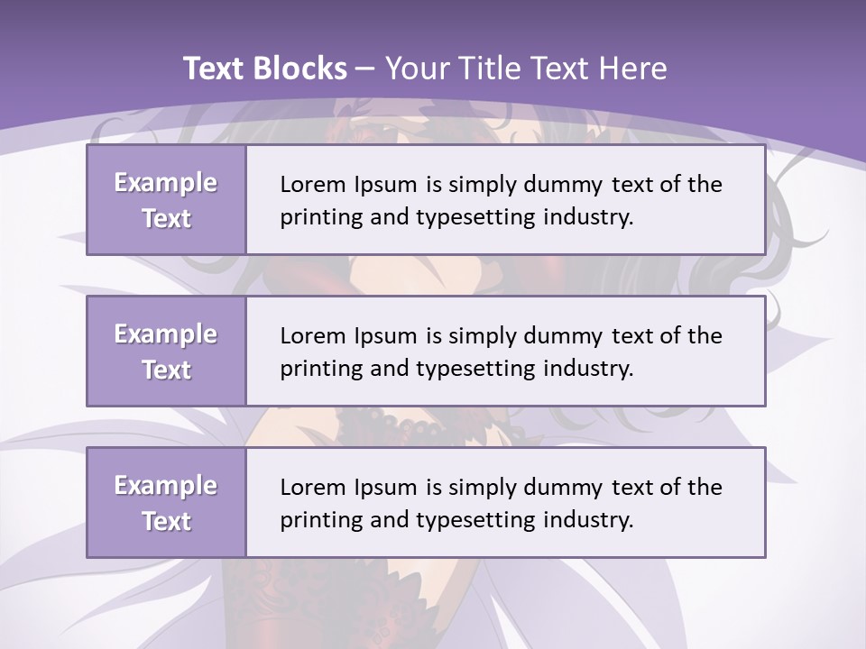 A Sexy Woman In Lingerie With Long Black Hair PowerPoint Template