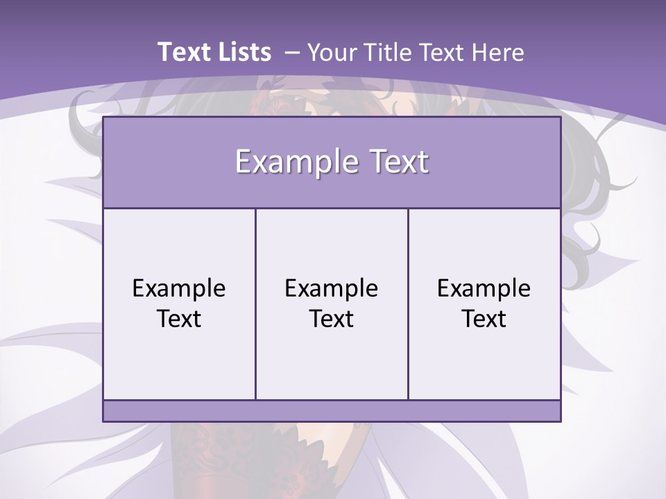 A Sexy Woman In Lingerie With Long Black Hair PowerPoint Template
