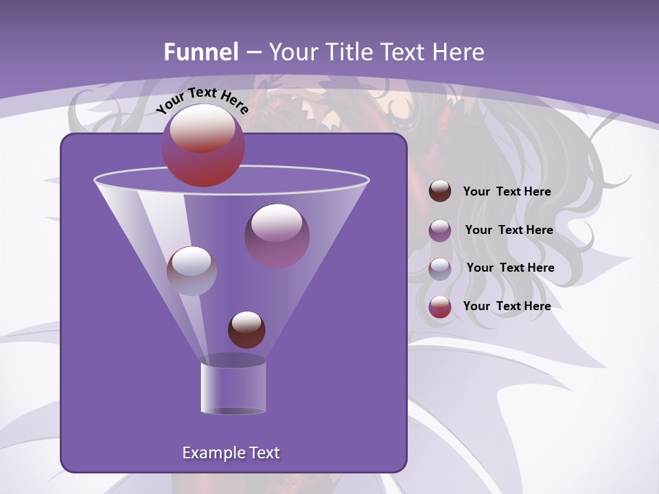 A Sexy Woman In Lingerie With Long Black Hair PowerPoint Template