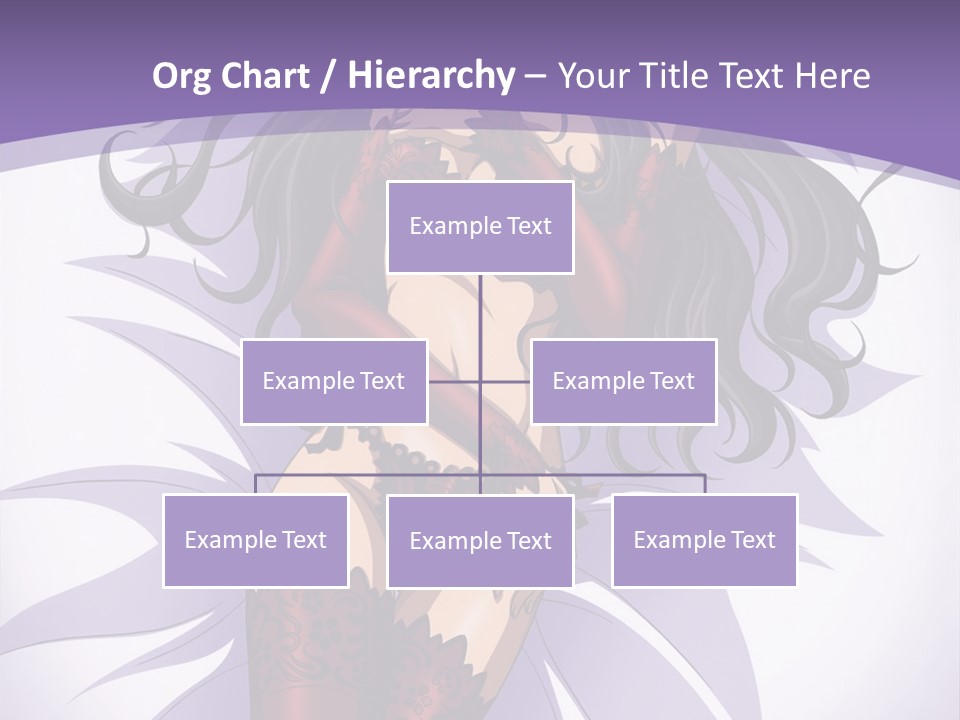 A Sexy Woman In Lingerie With Long Black Hair PowerPoint Template