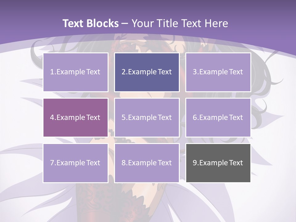 A Sexy Woman In Lingerie With Long Black Hair PowerPoint Template