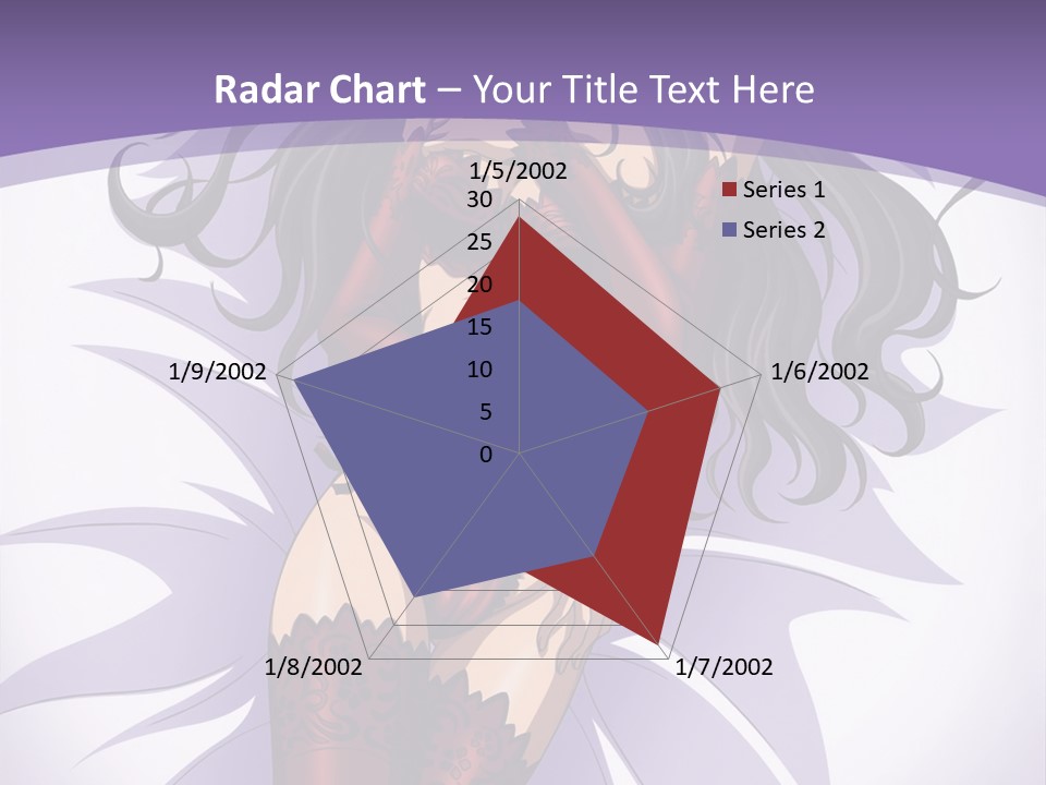 A Sexy Woman In Lingerie With Long Black Hair PowerPoint Template