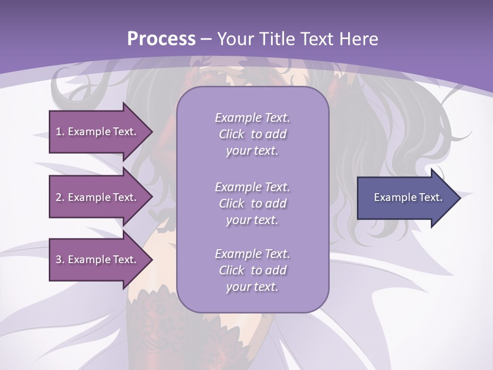 A Sexy Woman In Lingerie With Long Black Hair PowerPoint Template