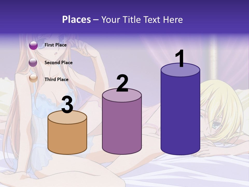 A Couple Of Women Laying On Top Of A Bed PowerPoint Template