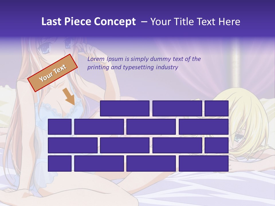 A Couple Of Women Laying On Top Of A Bed PowerPoint Template