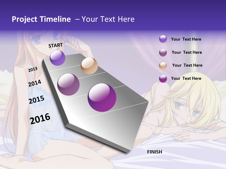 A Couple Of Women Laying On Top Of A Bed PowerPoint Template